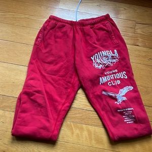 Used men’s YOUNGLA sweatpants. Size XL